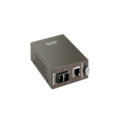 1000BaseT to 1000BaseLX (SC) SinglemodeMedia Converter- UTP to Singlemode Fiber Media Converter- SC Fiber connector- Distance up to 10km