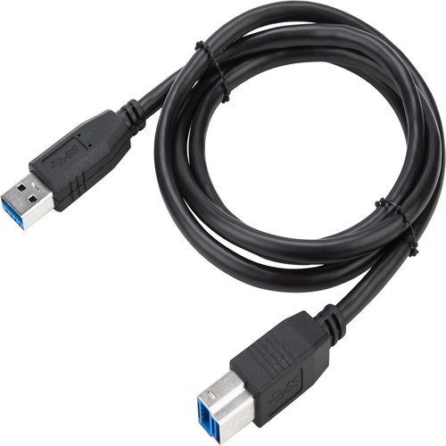 1 M USB-A TO USB-B CABLE - BLACK - B2B ONLY