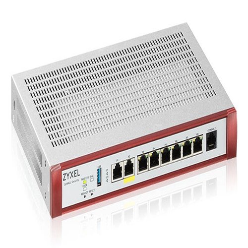 USG FLEX100 H Series 7 Gigabit user-definable ports 1*1G PoE+ 1*USB (device only)