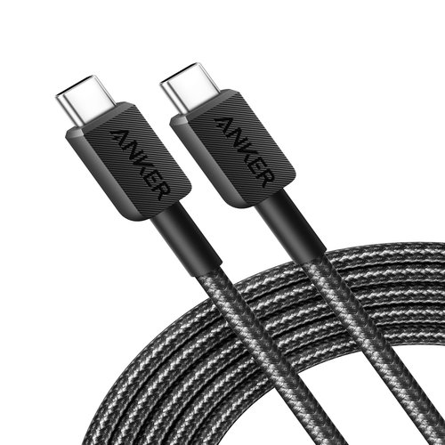 322 USB-C to USB-C Cable Nylon 3M 60W Black