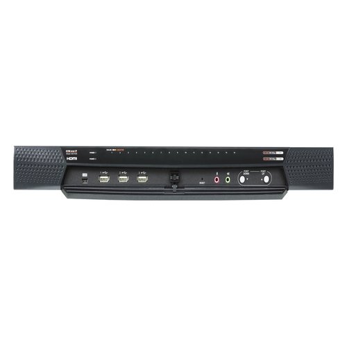 [PREMIUM] 16-Port Cat 5 KVM over IP Switch (1 Local and 2 Remote Access) with USB Peripheral Support Broadcast Mode Panel Array Mode Virtual Media Power/LAN