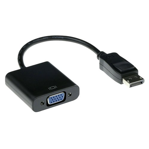 15 cm Verloop kabel DisplayPort male naar VGA female - PolyBag