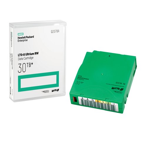 HPE LTO-8 Ultrium 30TB RW Non Custom Labeled Library Pack 20 Data