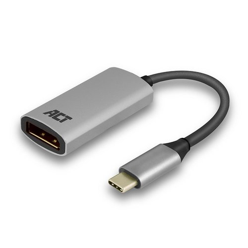 Converter USB-C - Display Port female 0.15 Meter 4k @60Hz metal housing
