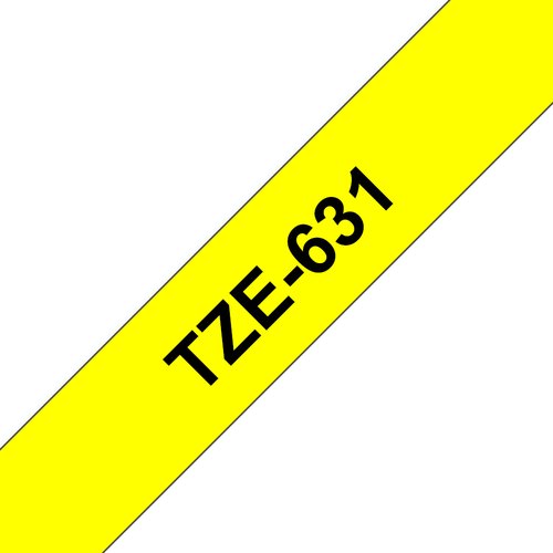 P-Touch TZE-631 black on yellow 12mm