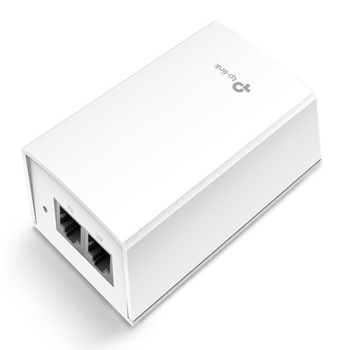 48V Passive PoE Adapter Gigabit Port Data Power over One Cable Up to 100 Metersincl. wall-mounting brackets Plastic Case Pocket Size