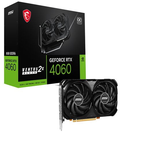 VGA GeForce RTX 4060 VENTUS 2X BLACK 8GOC