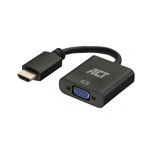 Adapter Cable HDMI male - VGA female with audio 0.15 Meter Previous Ewent EW9864