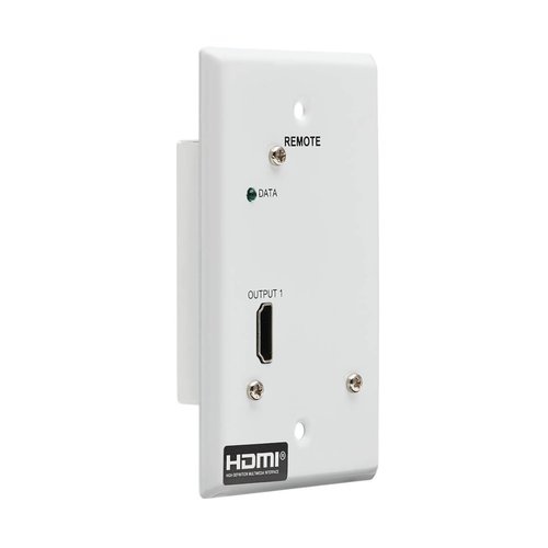 1-Port HDMI over Cat6 Receiver Wall Plate 4K 60 Hz HDR 4:4:4 PoC HDCP 2.2 230 ft. 70.1 m TAA