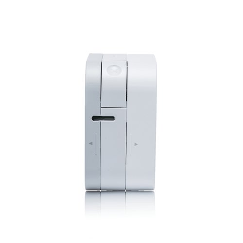 Draagbaar model (wit/lichtgrijs) 3.5/6/9/12 mm. Tze-tape 180 dpi. Bluetooth V 2.1 + EDR Class 2 + AppleMFi gecertificeert