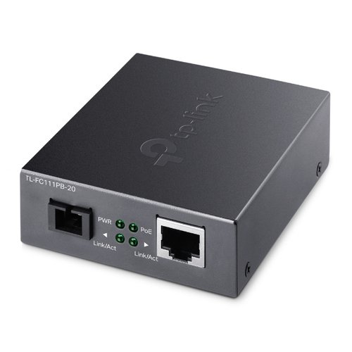 10/100 Mbps RJ45 to 100 Mbps Single-mode SC WDM Bi-Directional Fiber Converter With 1-Port PoE